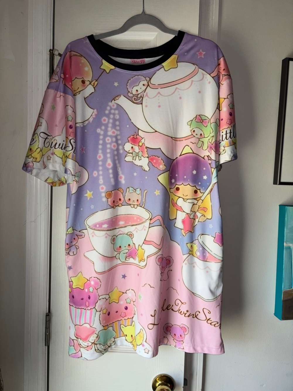 Sanrio Little Twin Stars Pastel Purple & Pink Mini Dress